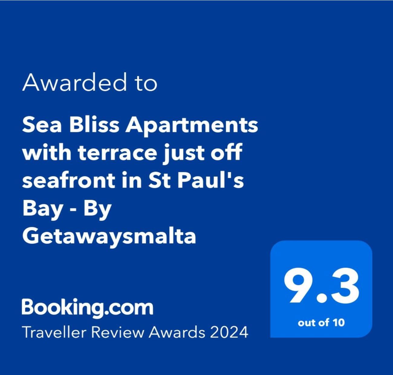 Sea Bliss Apartments With Terrace Just Off Seafront In St Paul'S Bay - By Getawaysmalta St. Paul's Bay Buitenkant foto